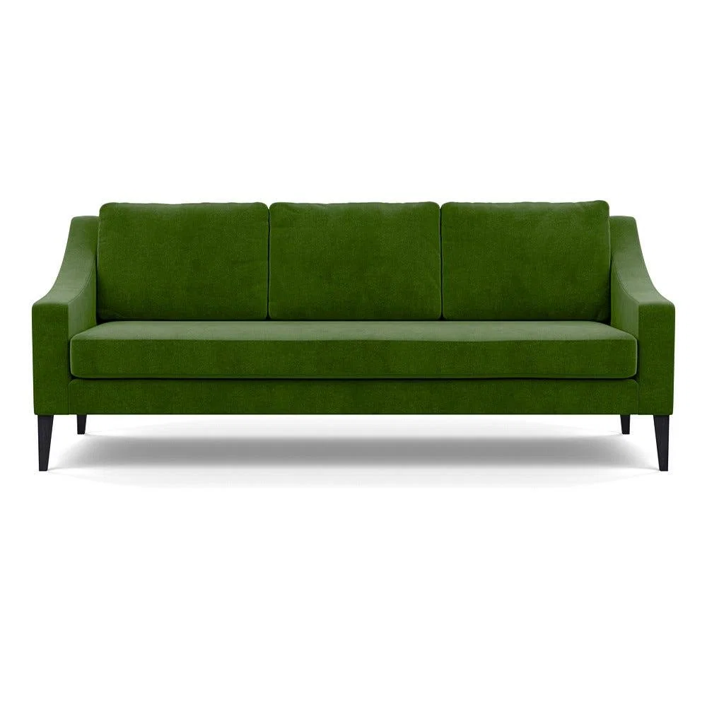 Heal's Richmond 4 Seater Sofa Smart Luxe Velvet Grass Black Feet – image 2