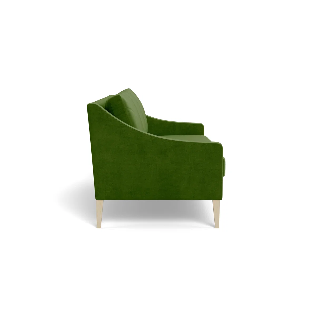 Heal's Richmond 4 Seater Sofa Smart Luxe Velvet Grass Black Feet – image 4