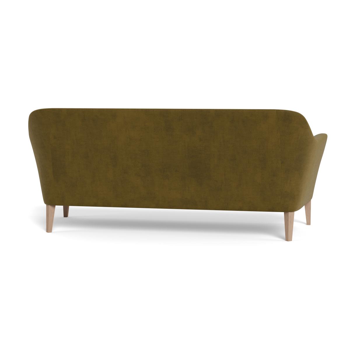Heal's Wallis 4 Seater Sofa Smart Luxe Velvet Peridot Stained Oak Feet – image 6