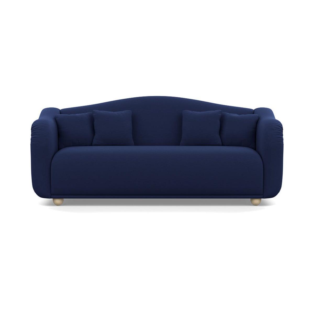 Heal's Tetbury 4 Seater Sofa Melton Wool New Navy Natural Beech Feet – image 2