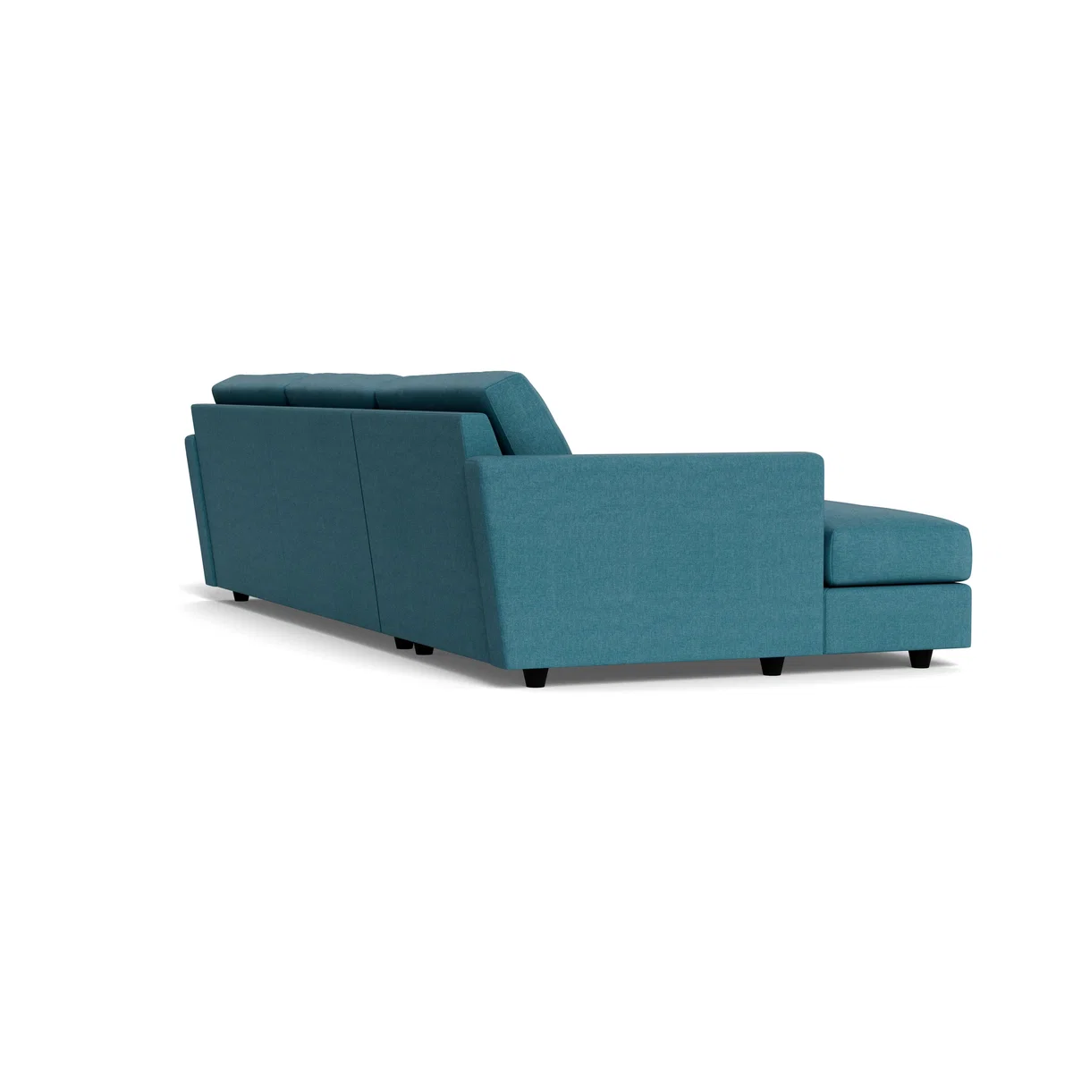 Heal's Nimbus II 4 Seater Corner Chaise LHF Brushed Cotton Cadet Black Feet - Heal's UK Furniture – image 4