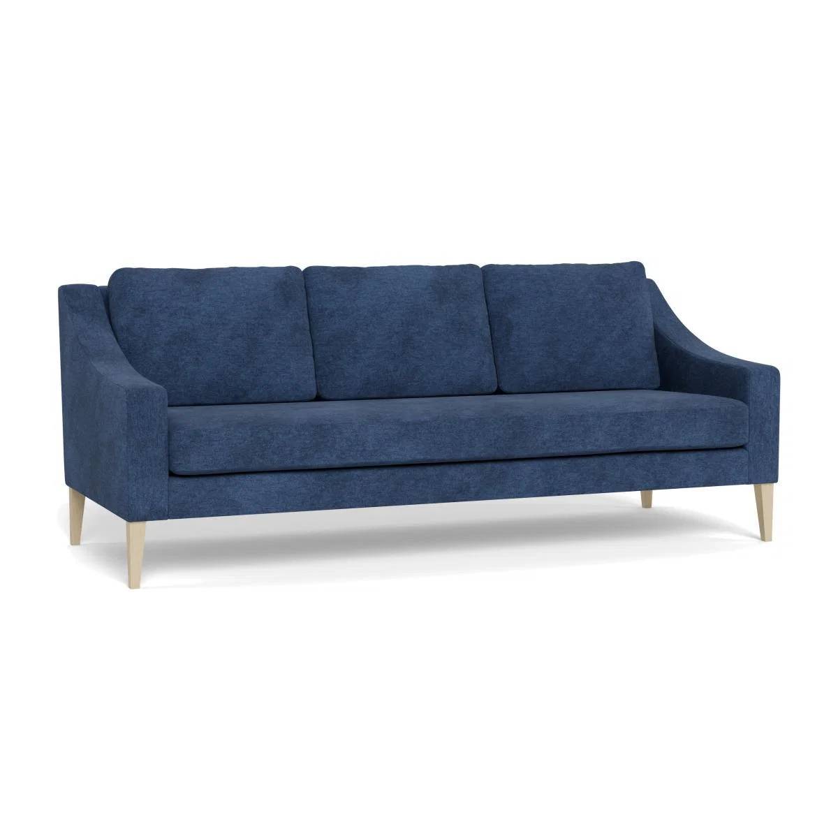 Heal's Richmond 4 Seater Sofa Broad Weave Lagoon Natural Feet - Heal's UK Furniture – image 1