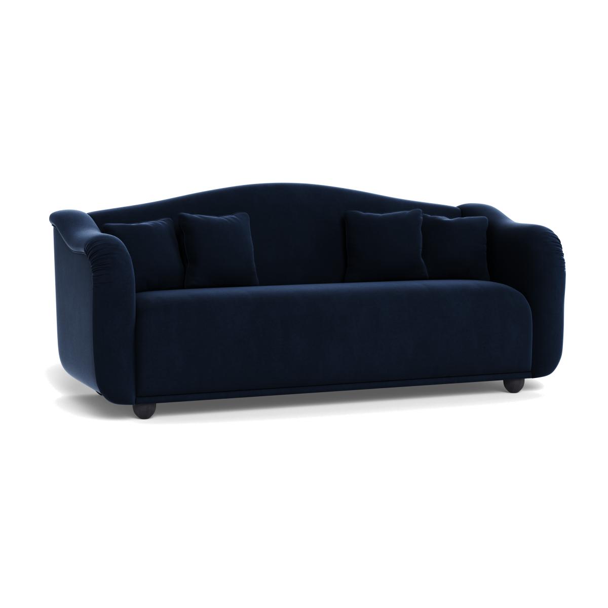 Heal's Tetbury 4 Seater Sofa Smart Velvet Dusk Black Beech Feet – image 1
