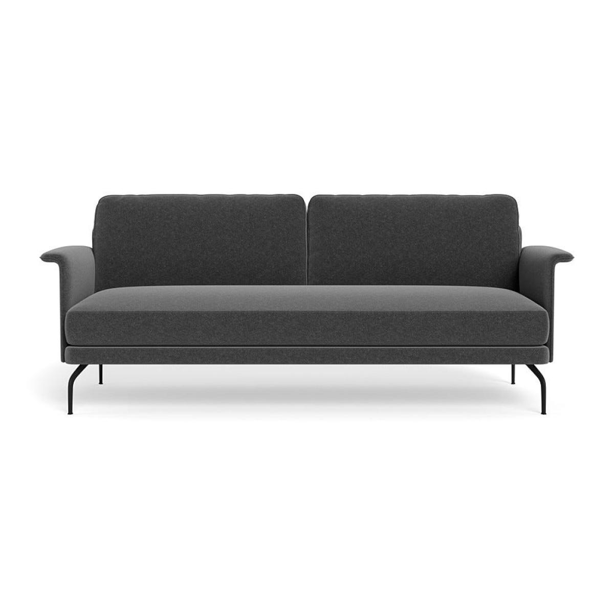 Heal's Iver 4 Seater Sofa Melton Wool Granite Black Feet – image 2