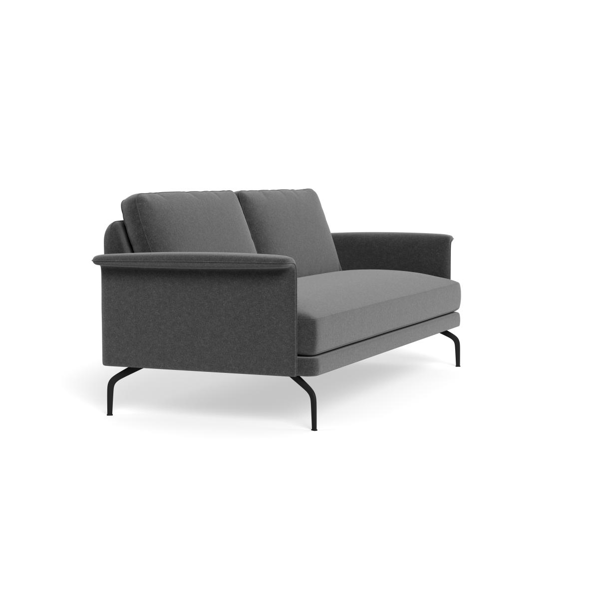 Heal's Iver 4 Seater Sofa Melton Wool Granite Black Feet – image 3