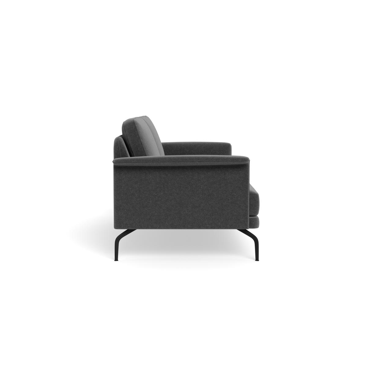 Heal's Iver 4 Seater Sofa Melton Wool Granite Black Feet – image 4