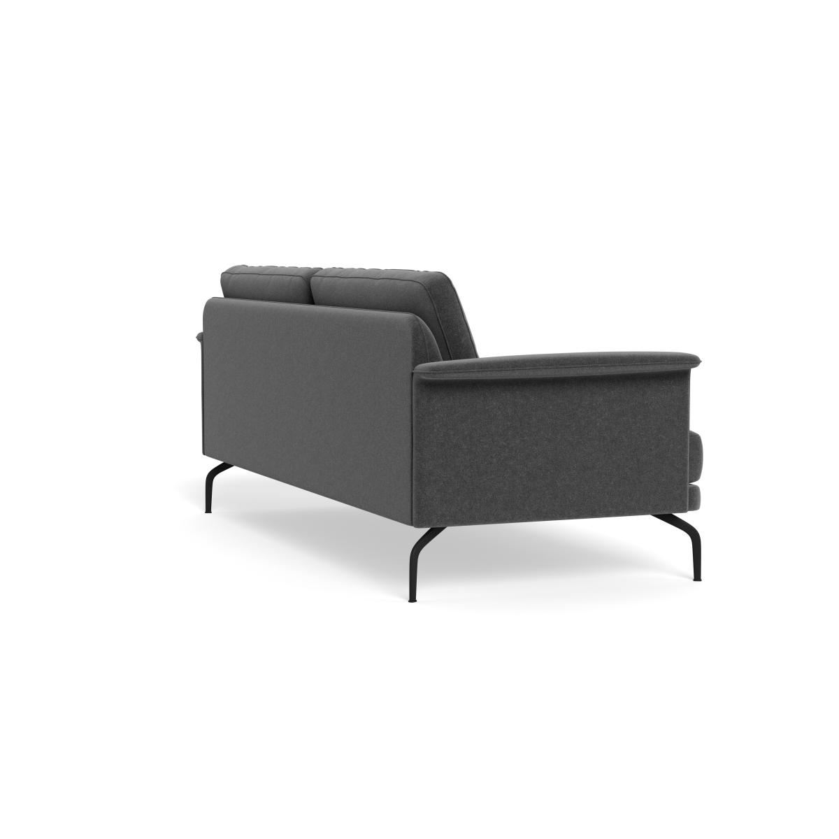 Heal's Iver 4 Seater Sofa Melton Wool Granite Black Feet – image 5