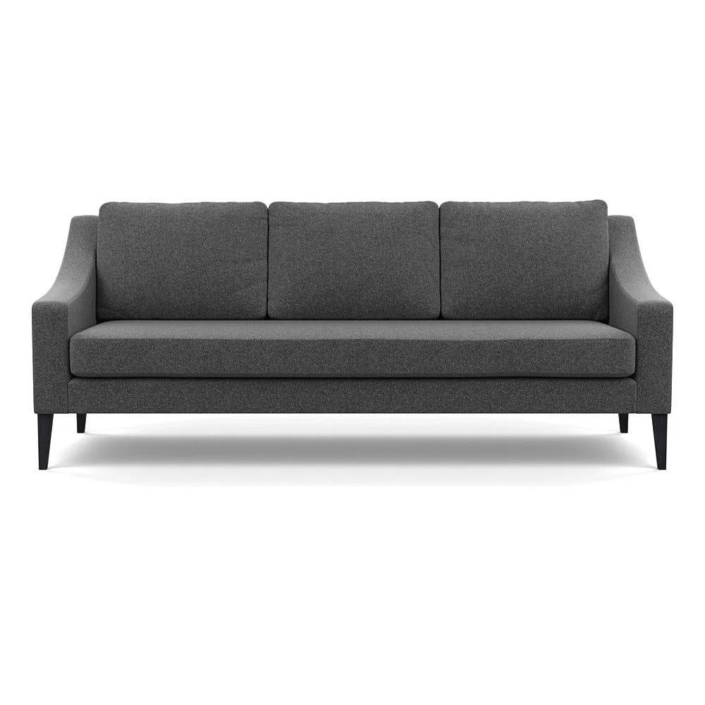 Heal's Richmond 4 Seater Sofa Melton Wool Granite Black Feet – image 2