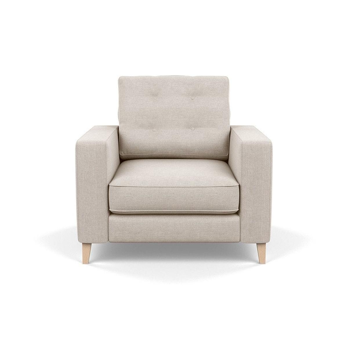 Heal's Richmond 4 Seater Sofa Brushed Cotton Oat Tinted Ash Feet - Heal's UK Furniture – image 16
