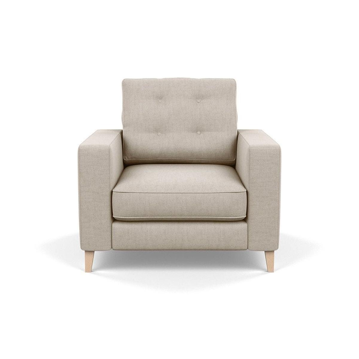 Heal's Richmond 4 Seater Sofa Brushed Cotton Oat Tinted Ash Feet - Heal's UK Furniture – image 9