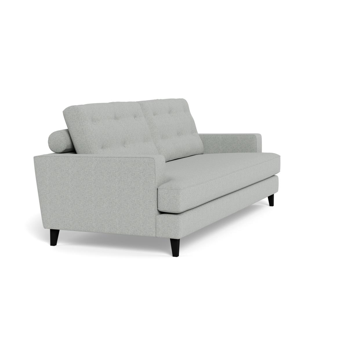 Heal's Mistral 4 Seater Sofa Melton Wool Limestone Black Feet – image 3