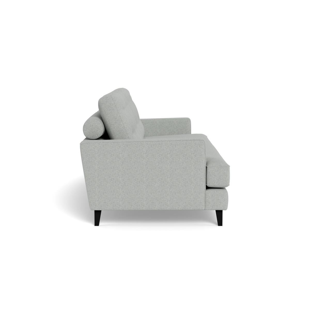 Heal's Mistral 4 Seater Sofa Melton Wool Limestone Black Feet – image 4