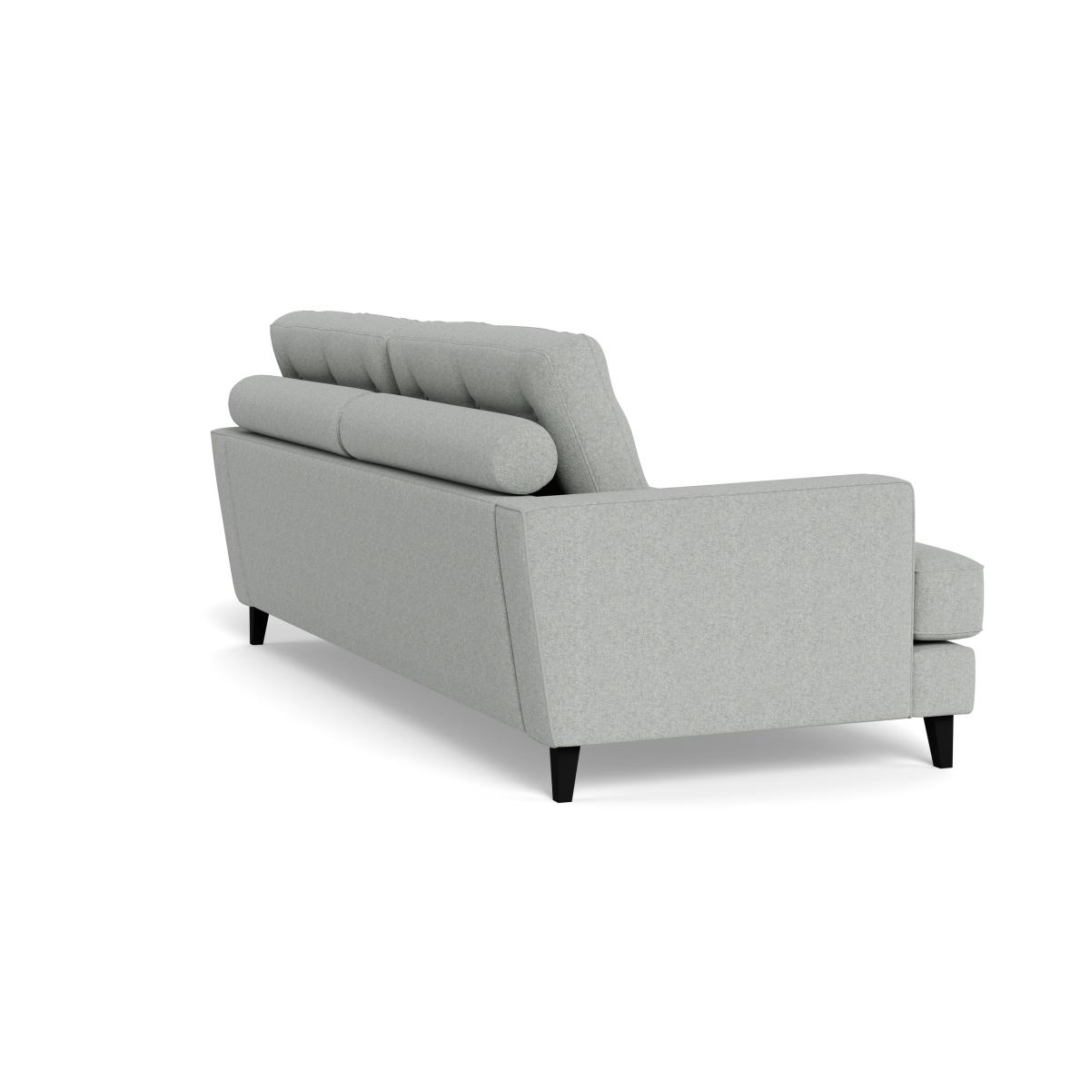 Heal's Mistral 4 Seater Sofa Melton Wool Limestone Black Feet – image 5