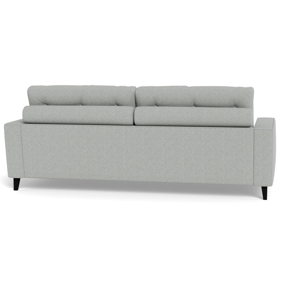 Heal's Mistral 4 Seater Sofa Melton Wool Limestone Black Feet – image 6