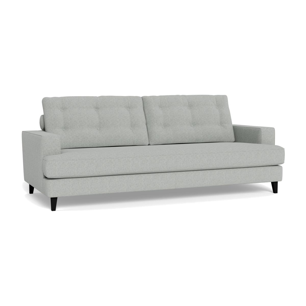 Heal's Mistral 4 Seater Sofa Melton Wool Limestone Black Feet – image 1