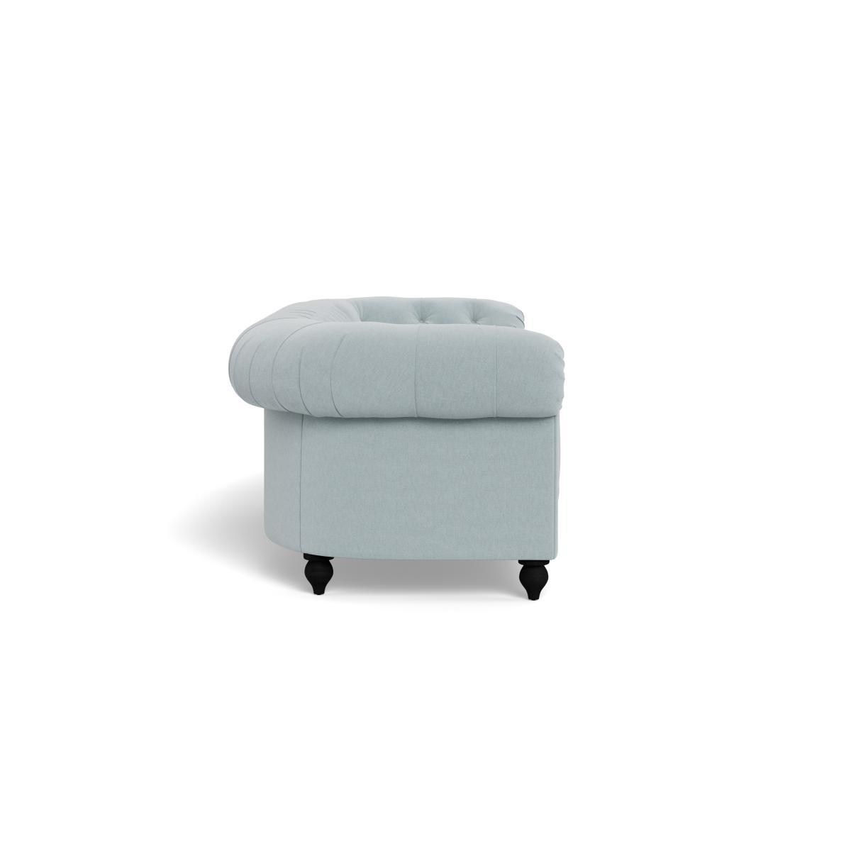 Heal's Fitzrovia 4 Seater Brushed Cotton Mist Stained Oak Feet - Heal's UK Furniture – image 3