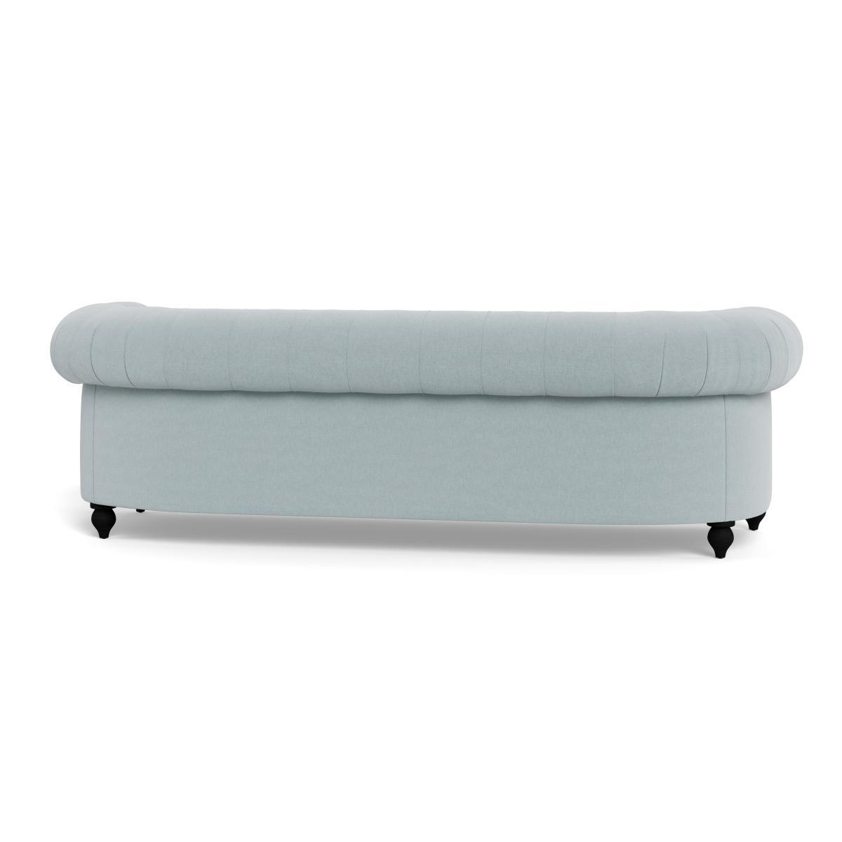 Heal's Fitzrovia 4 Seater Brushed Cotton Mist Stained Oak Feet - Heal's UK Furniture – image 5