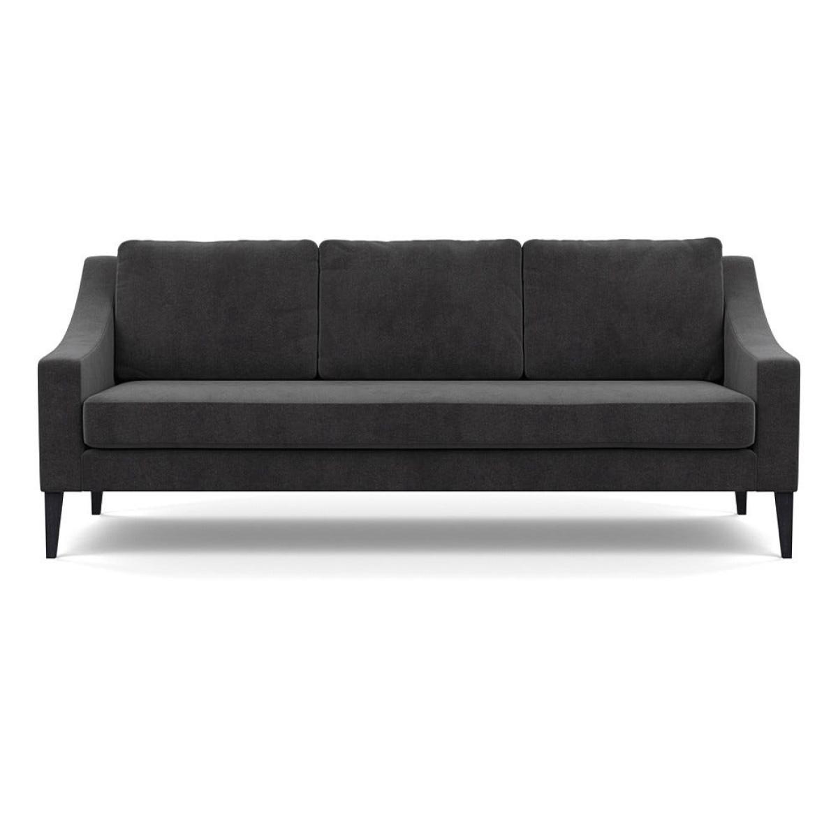 Heal's Richmond 4 Seater Sofa Smart Luxe Velvet Nickel Black Feet – image 2
