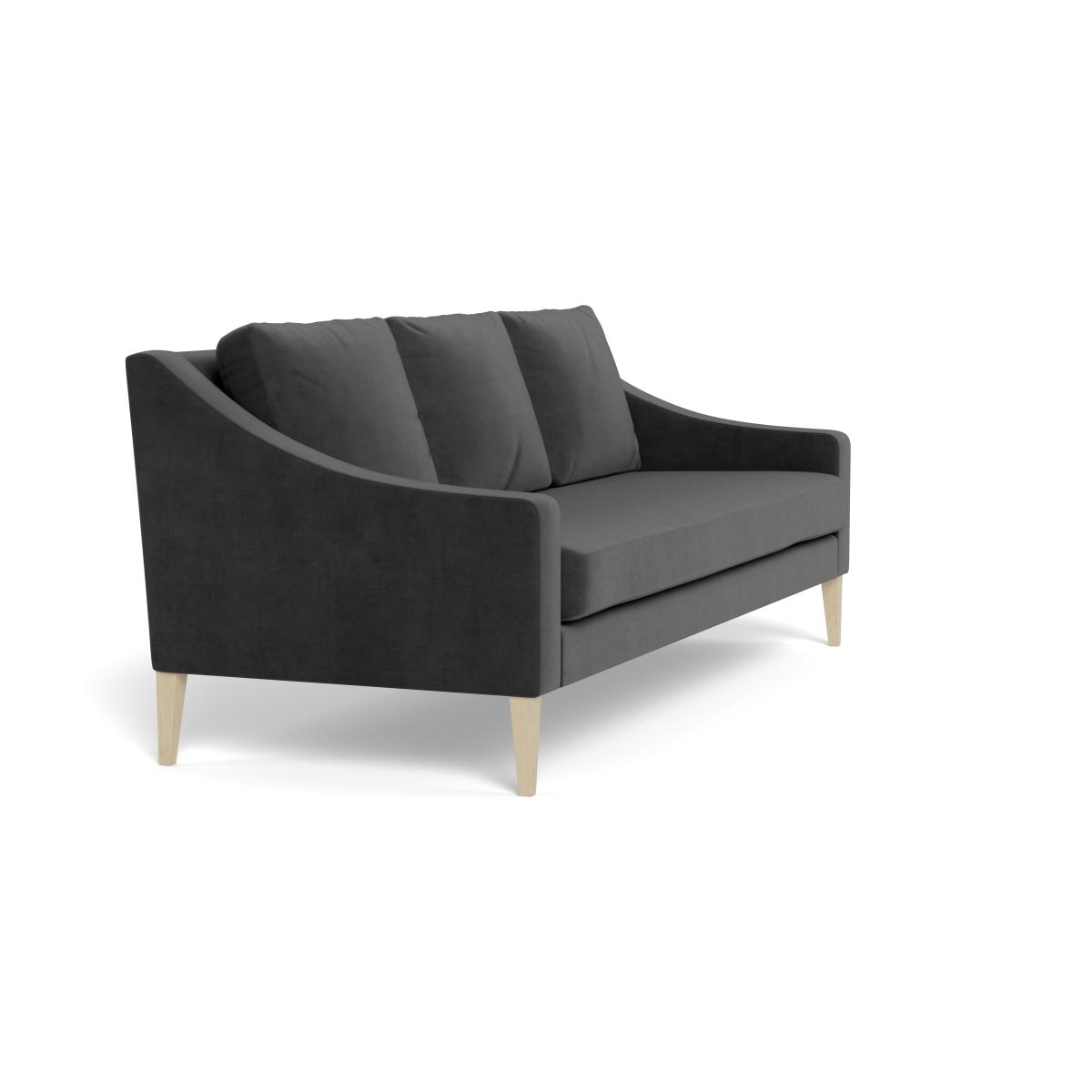 Heal's Richmond 4 Seater Sofa Smart Luxe Velvet Nickel Black Feet – image 3