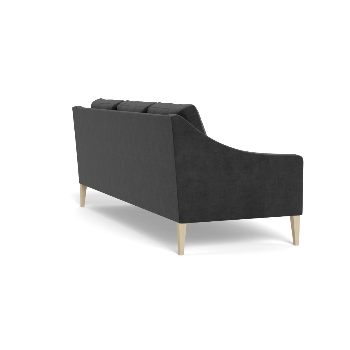 Heal's Richmond 4 Seater Sofa Smart Luxe Velvet Nickel Black Feet – image 5