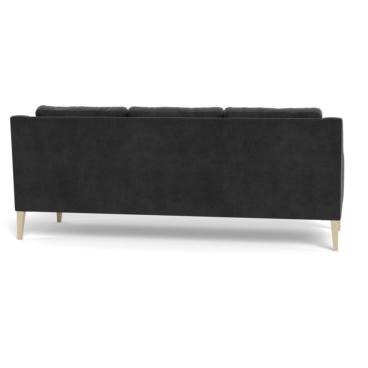 Heal's Richmond 4 Seater Sofa Smart Luxe Velvet Nickel Black Feet – image 6