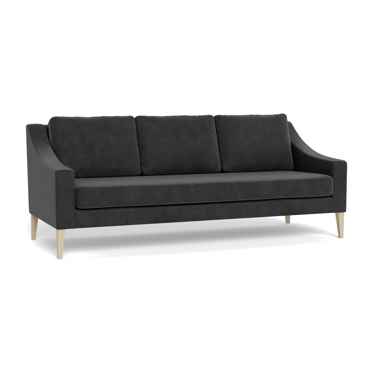 Heal's Richmond 4 Seater Sofa Smart Luxe Velvet Nickel Black Feet – image 1