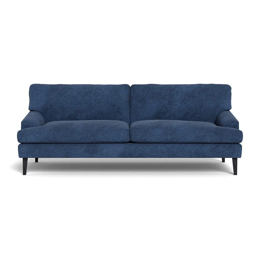 Heal's Stanton 4 Seater Sofa Broad Weave Lagoon Black Feet – image 2