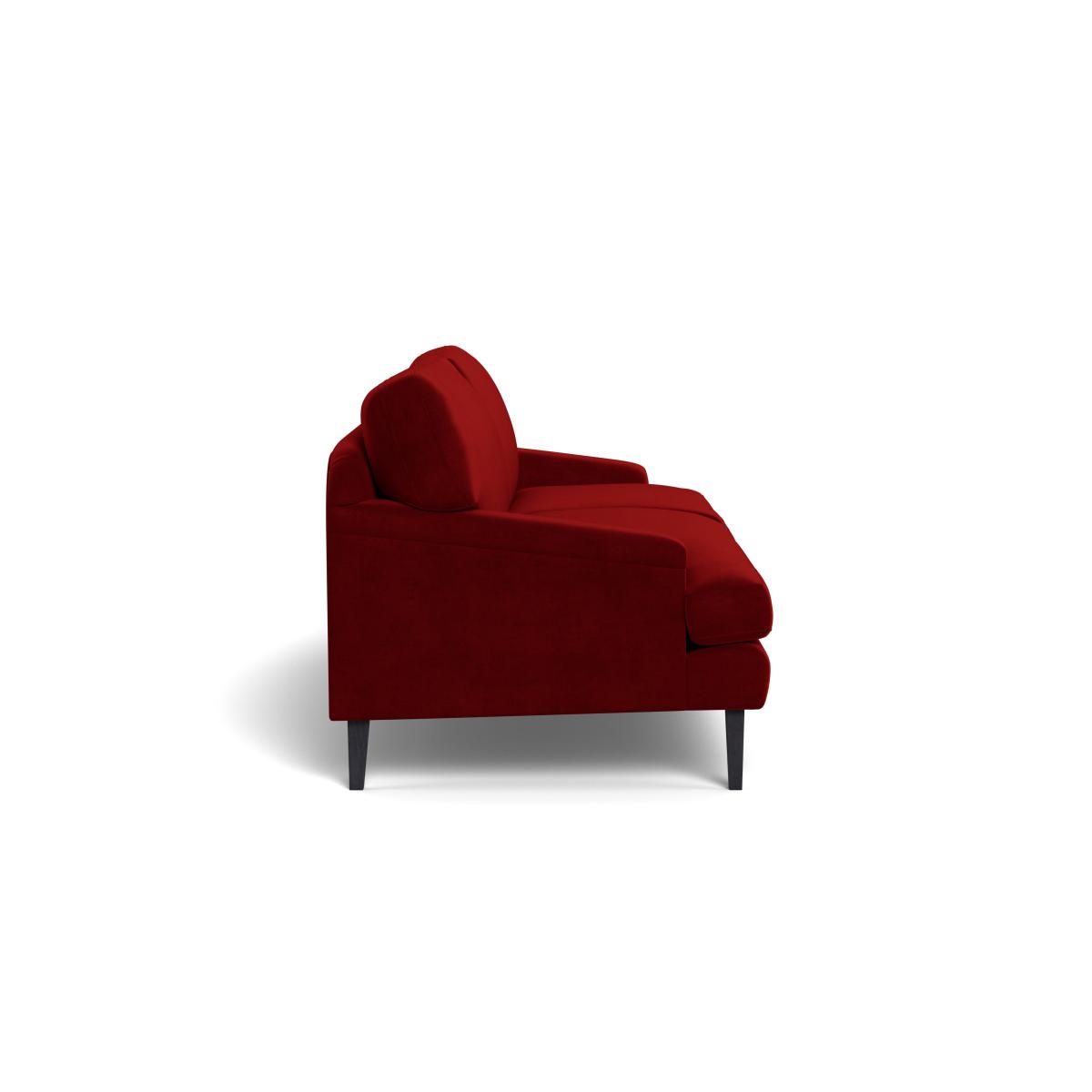 Heal's Stanton 4 Seater Sofa Smart Luxe Velvet Mulberry Black Feet – image 4