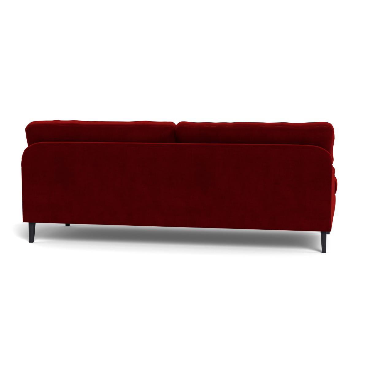 Heal's Stanton 4 Seater Sofa Smart Luxe Velvet Mulberry Black Feet – image 6