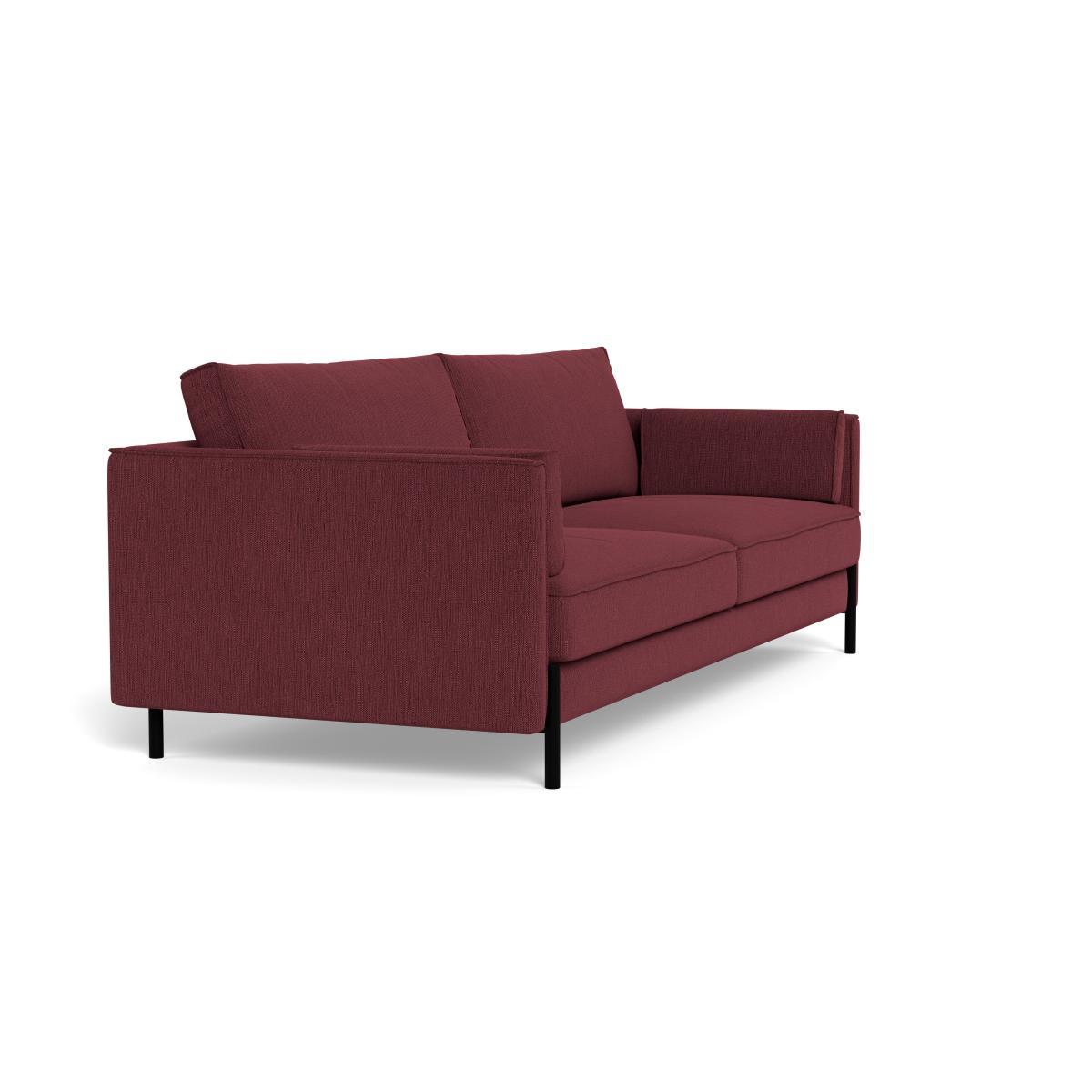 Heal's Tortona 4 seater Sofa Smart Linen Mix Maroon - Heal's UK Furniture – image 2