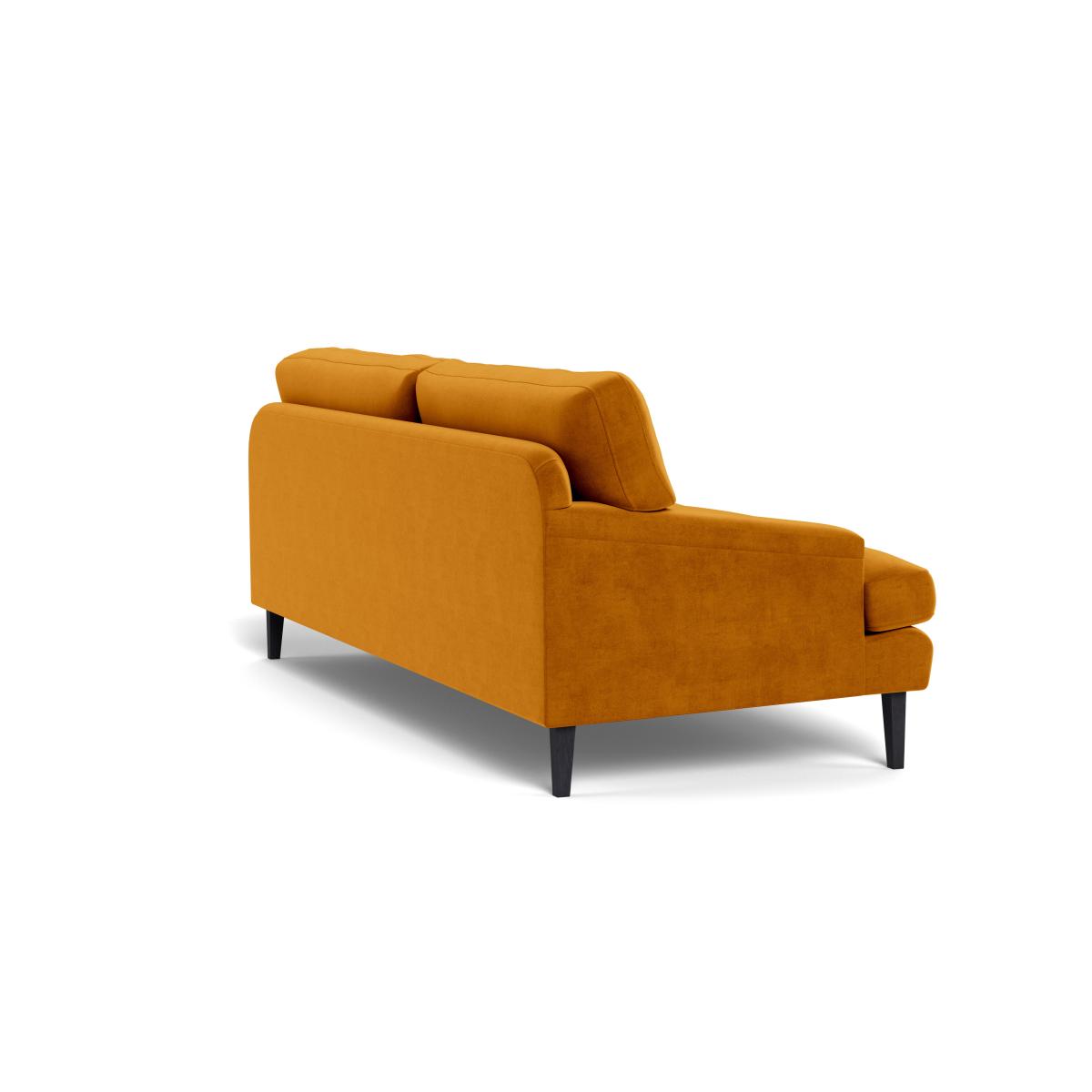 Heal's Stanton 4 Seater Sofa Smart Luxe Velvet Cognac Natural Feet – image 5