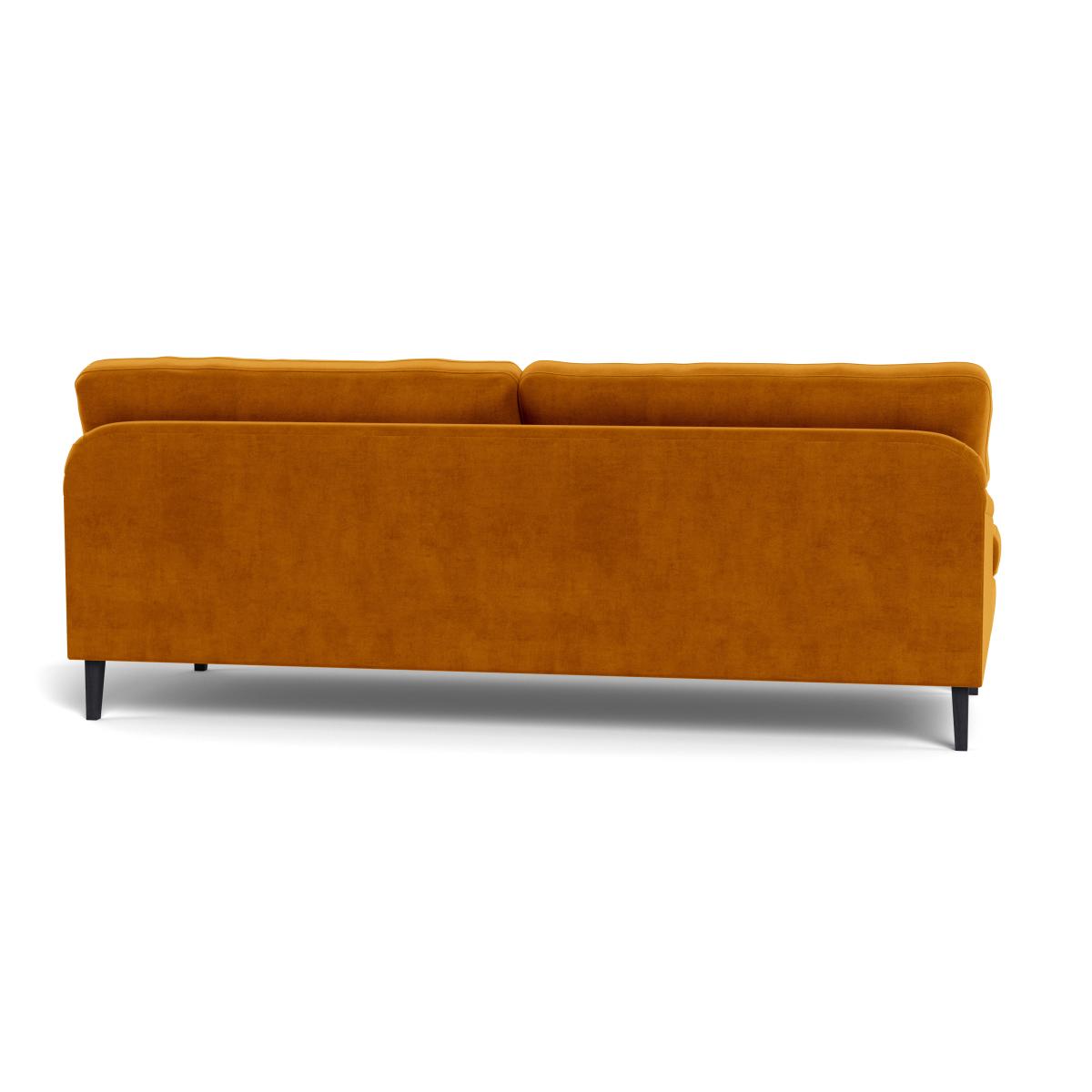 Heal's Stanton 4 Seater Sofa Smart Luxe Velvet Cognac Natural Feet – image 6