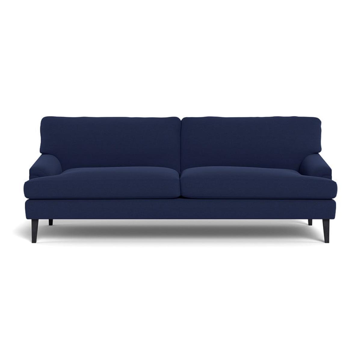 Heal's Stanton 4 Seater Sofa Melton Wool New Navy Black Feet – image 2