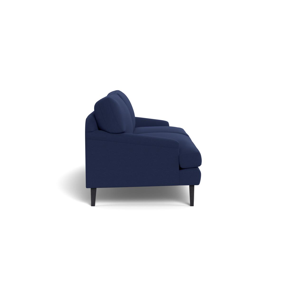 Heal's Stanton 4 Seater Sofa Melton Wool New Navy Black Feet – image 4