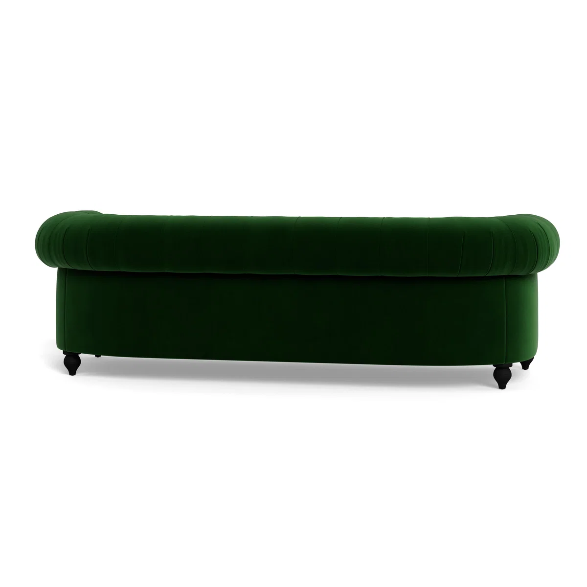 Heal's Fitzrovia 4 Seater Sofa Smart Velvet Forest Black Feet - Heal's UK Furniture – image 5