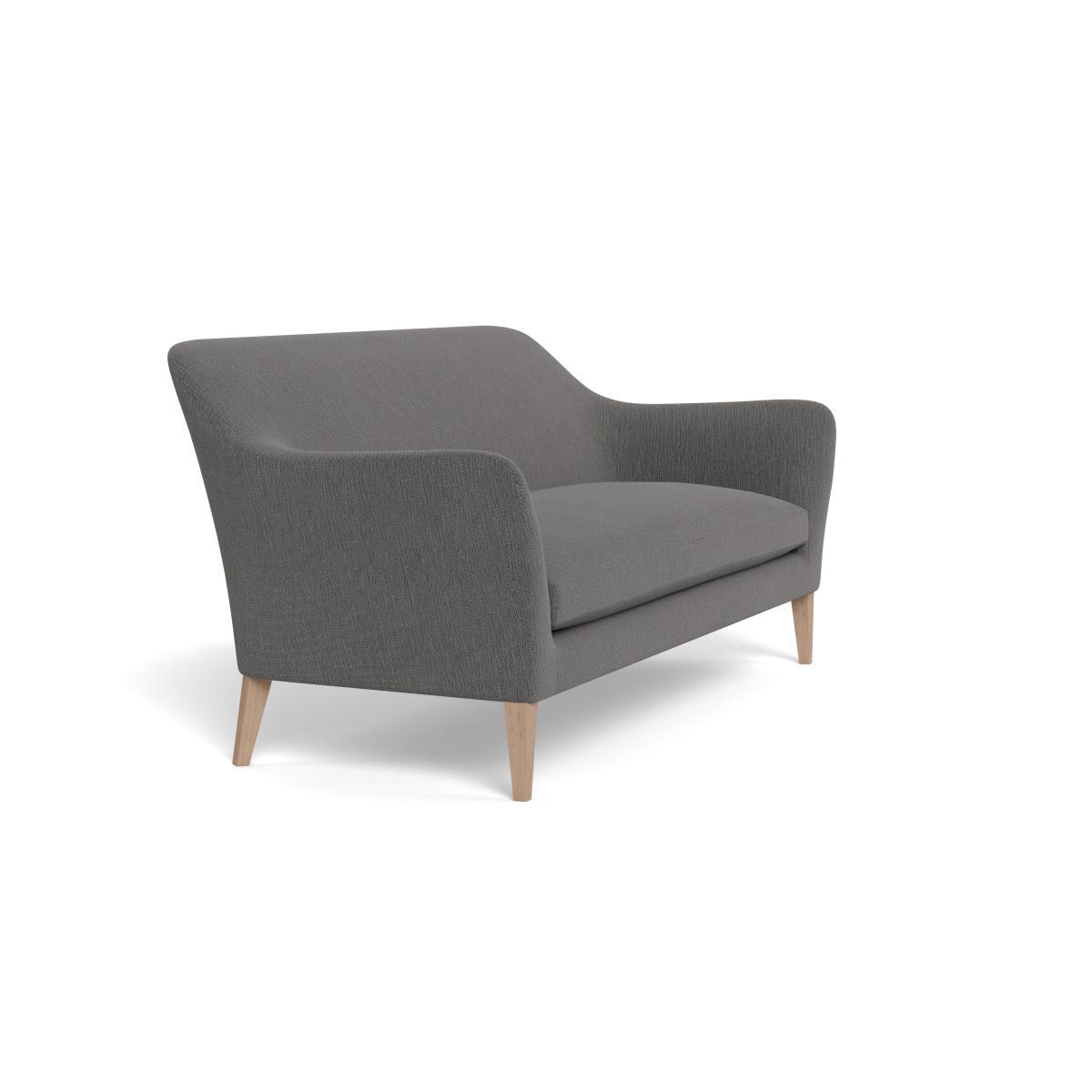 Heal's Wallis 4 Seater Sofa Smart Linen Mix Grey Black Feet - Heal's UK Furniture – image 2