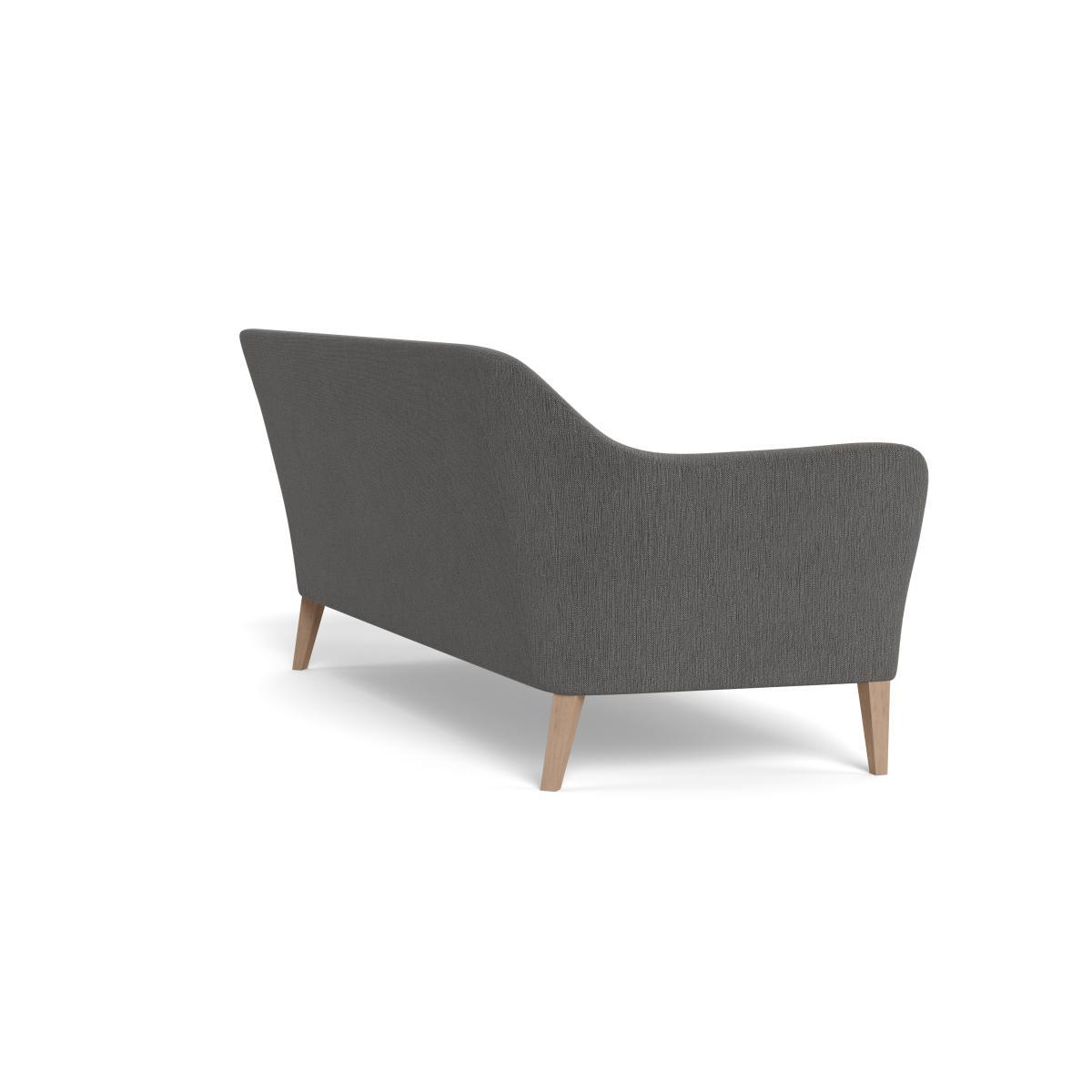 Heal's Wallis 4 Seater Sofa Smart Linen Mix Grey Black Feet - Heal's UK Furniture – image 4