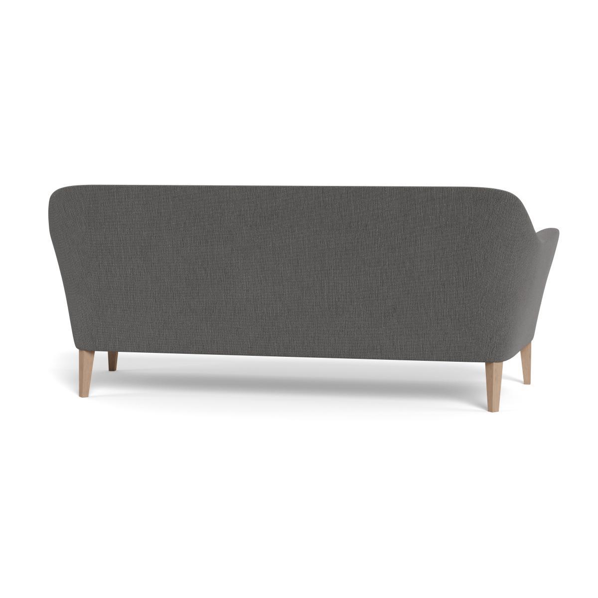 Heal's Wallis 4 Seater Sofa Smart Linen Mix Grey Black Feet - Heal's UK Furniture – image 5