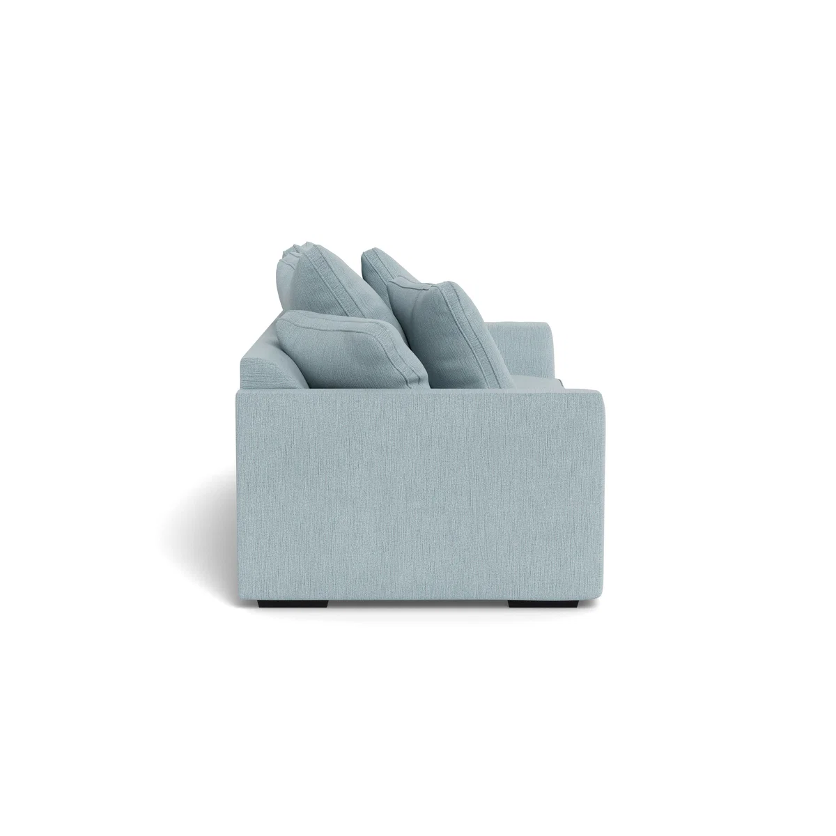 Heal's Cumulus 4 Seater Sofa Smart Linen Mix Duck Egg Black Feet - Heal's UK Furniture – image 3
