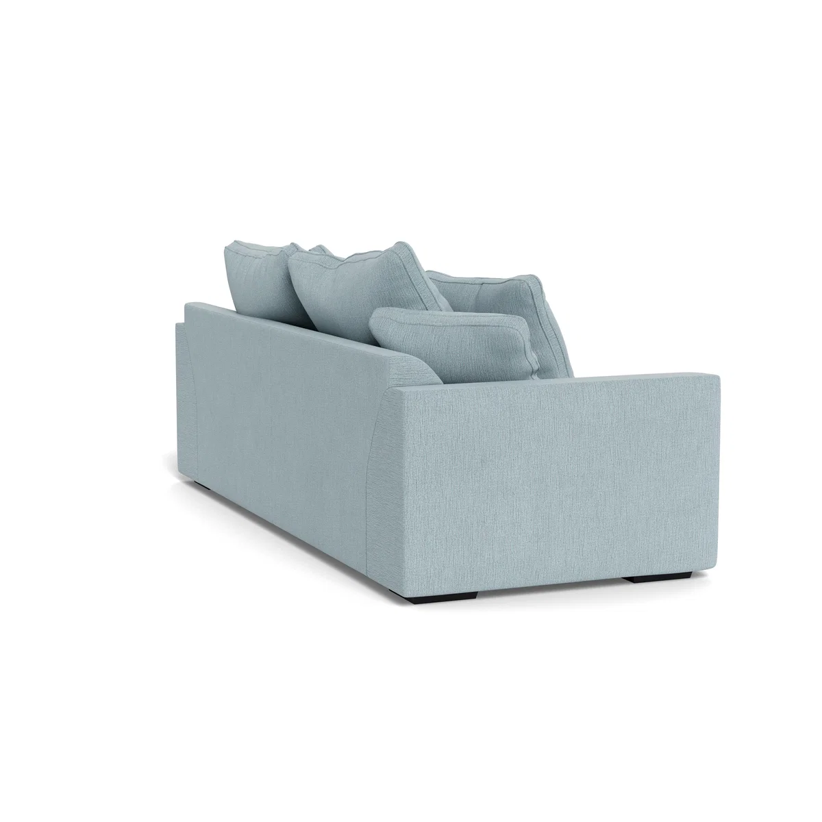 Heal's Cumulus 4 Seater Sofa Smart Linen Mix Duck Egg Black Feet - Heal's UK Furniture – image 4