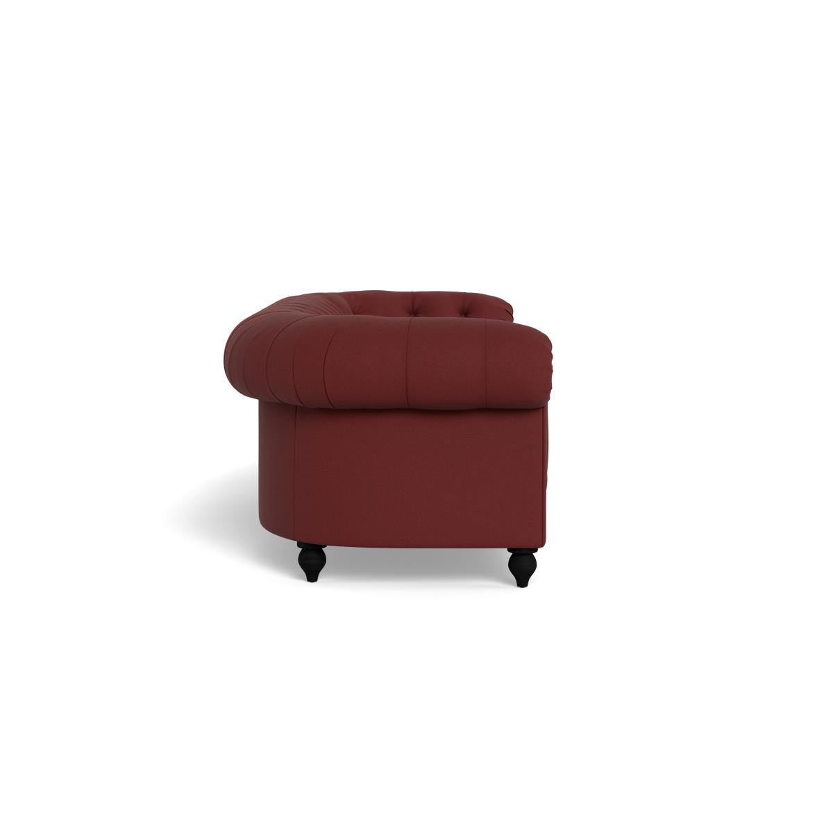 Heal's Fitzrovia 4 Seater Sofa Capelo Linen-Cotton Etruscan Red Natural Feet – image 4