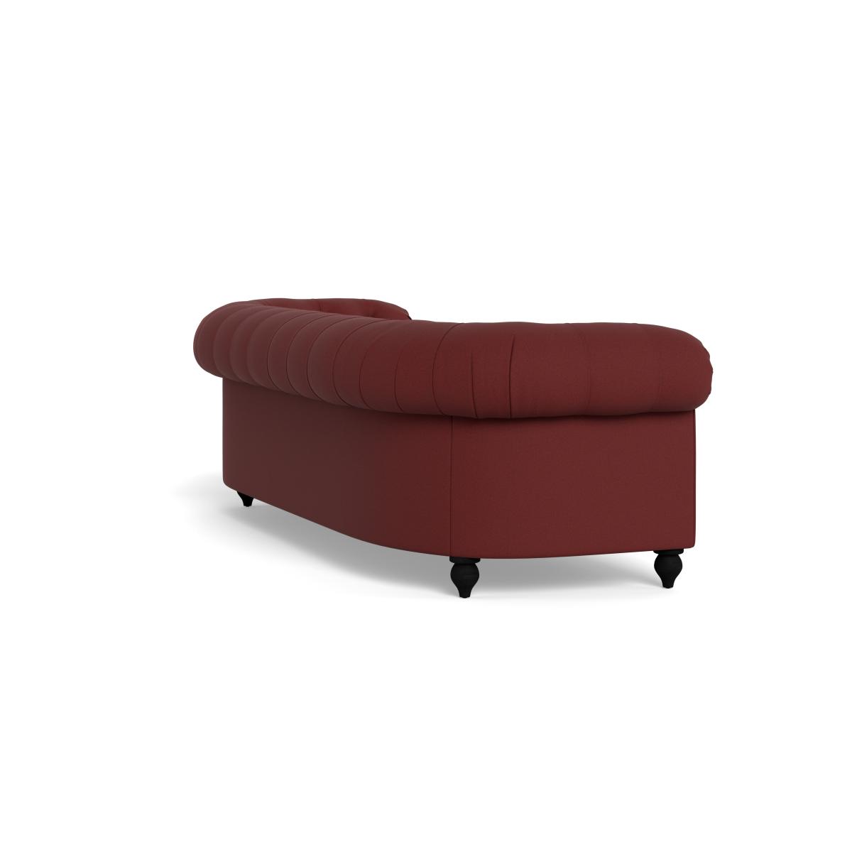 Heal's Fitzrovia 4 Seater Sofa Capelo Linen-Cotton Etruscan Red Natural Feet – image 5