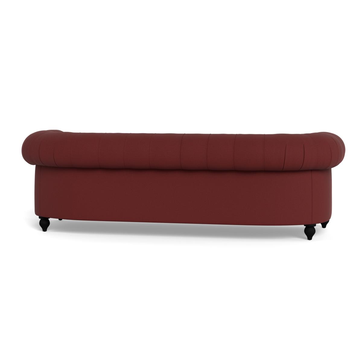 Heal's Fitzrovia 4 Seater Sofa Capelo Linen-Cotton Etruscan Red Natural Feet – image 6