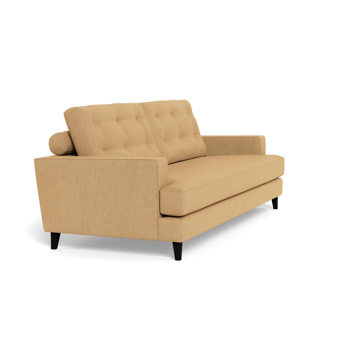 Heal's Mistral 4 Seater Sofa Smart Linen Mix Sand Black Feet – image 3