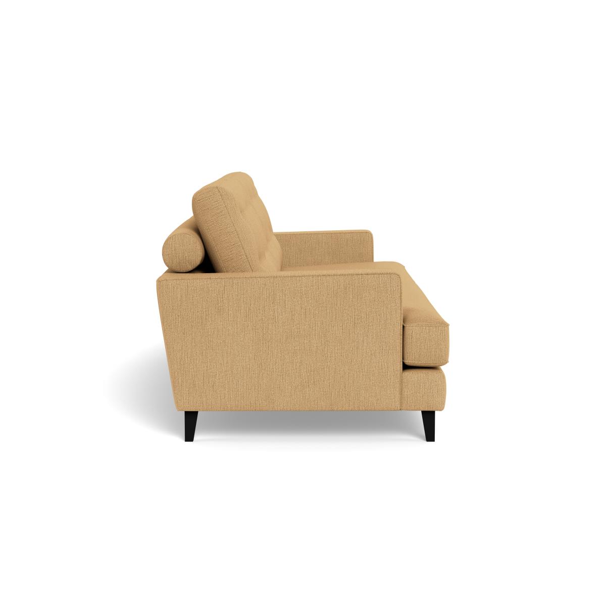 Heal's Mistral 4 Seater Sofa Smart Linen Mix Sand Black Feet – image 4