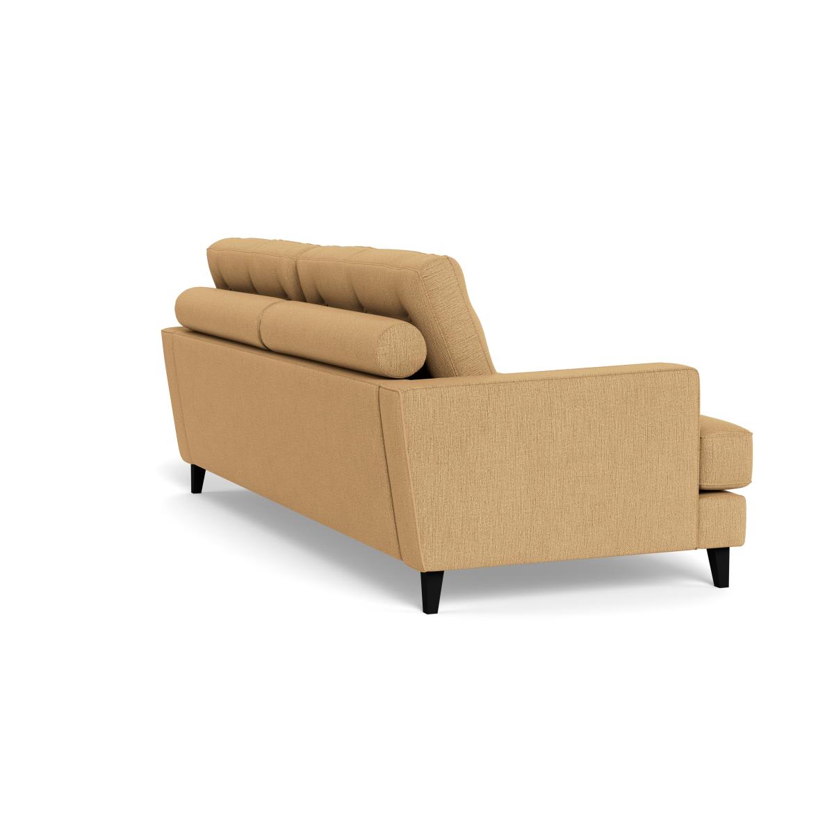 Heal's Mistral 4 Seater Sofa Smart Linen Mix Sand Black Feet – image 5