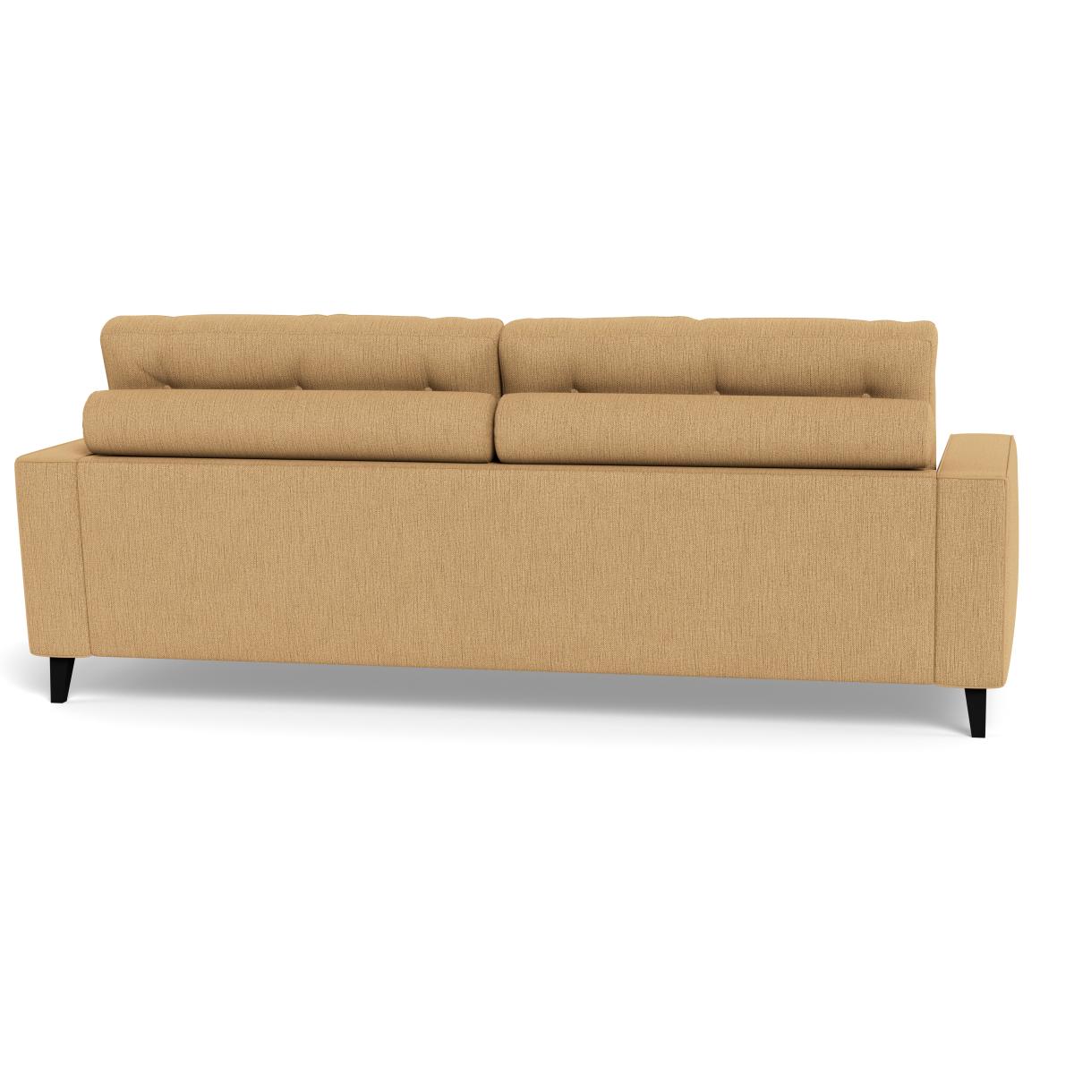 Heal's Mistral 4 Seater Sofa Smart Linen Mix Sand Black Feet – image 6