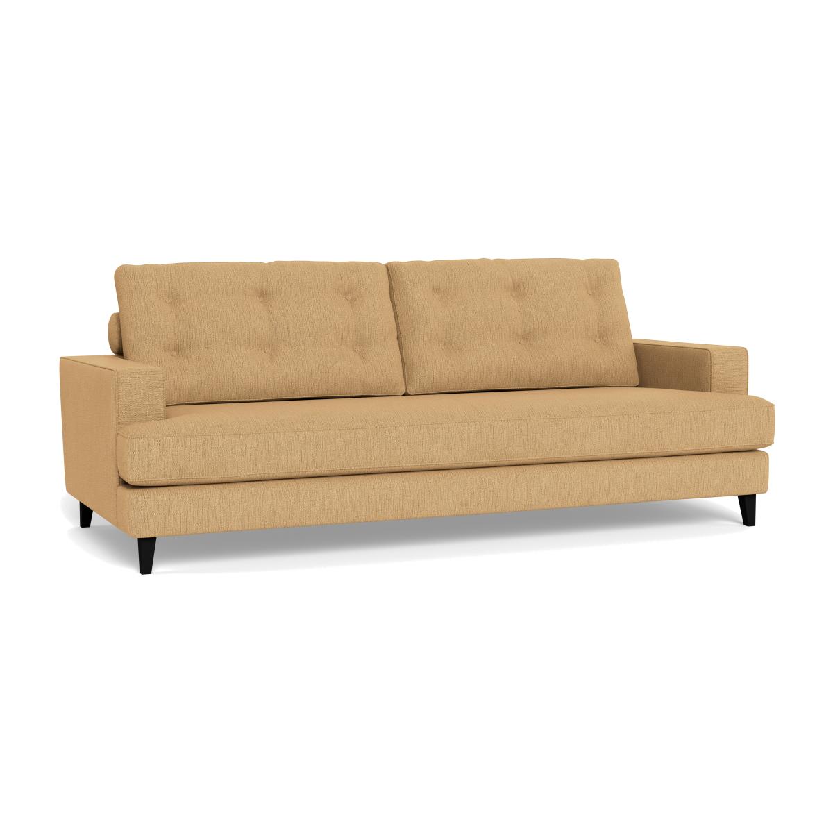 Heal's Mistral 4 Seater Sofa Smart Linen Mix Sand Black Feet – image 1