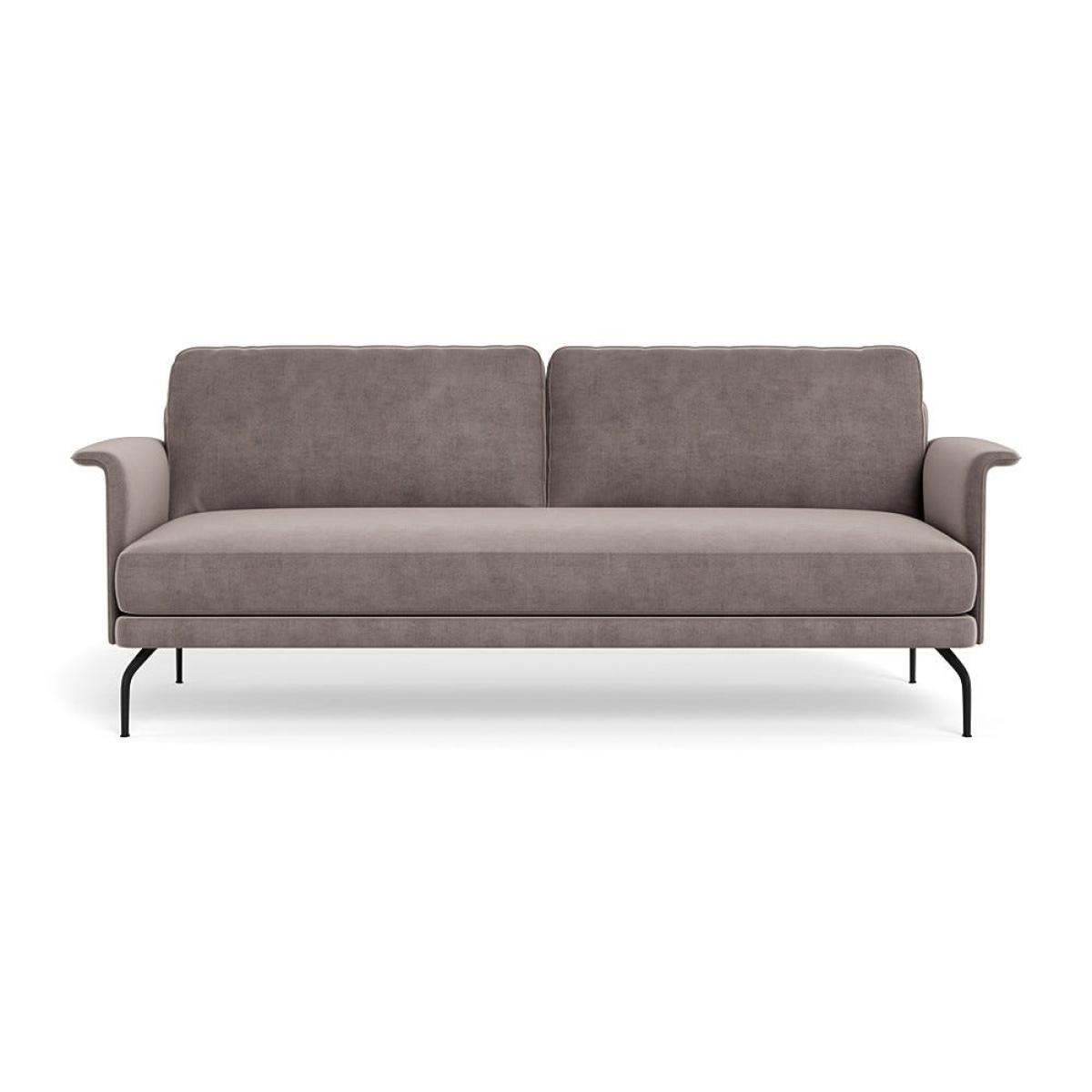 Heal's Iver 4 Seater Sofa Smart Luxe Velvet Mushroom Black Feet – image 2