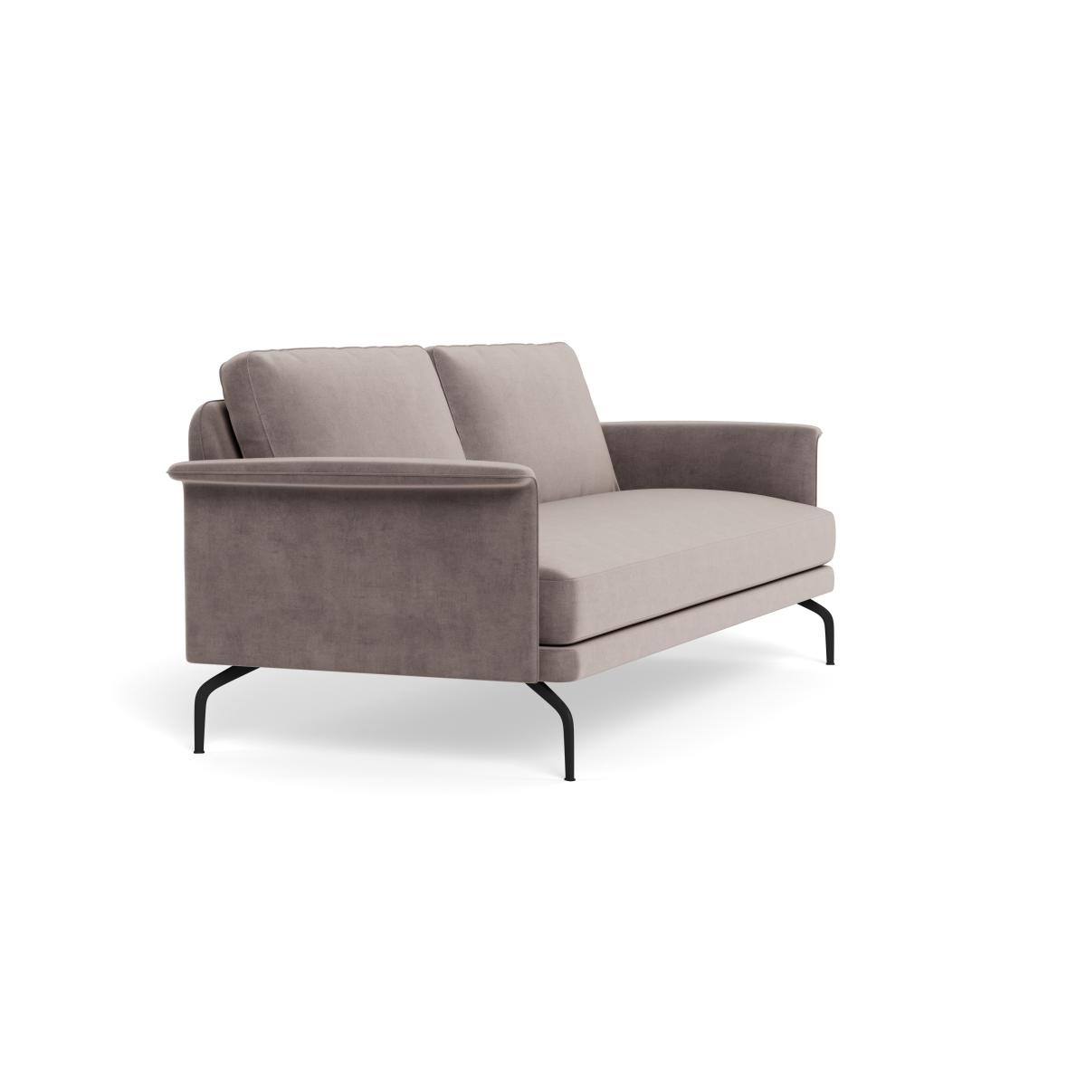 Heal's Iver 4 Seater Sofa Smart Luxe Velvet Mushroom Black Feet – image 3